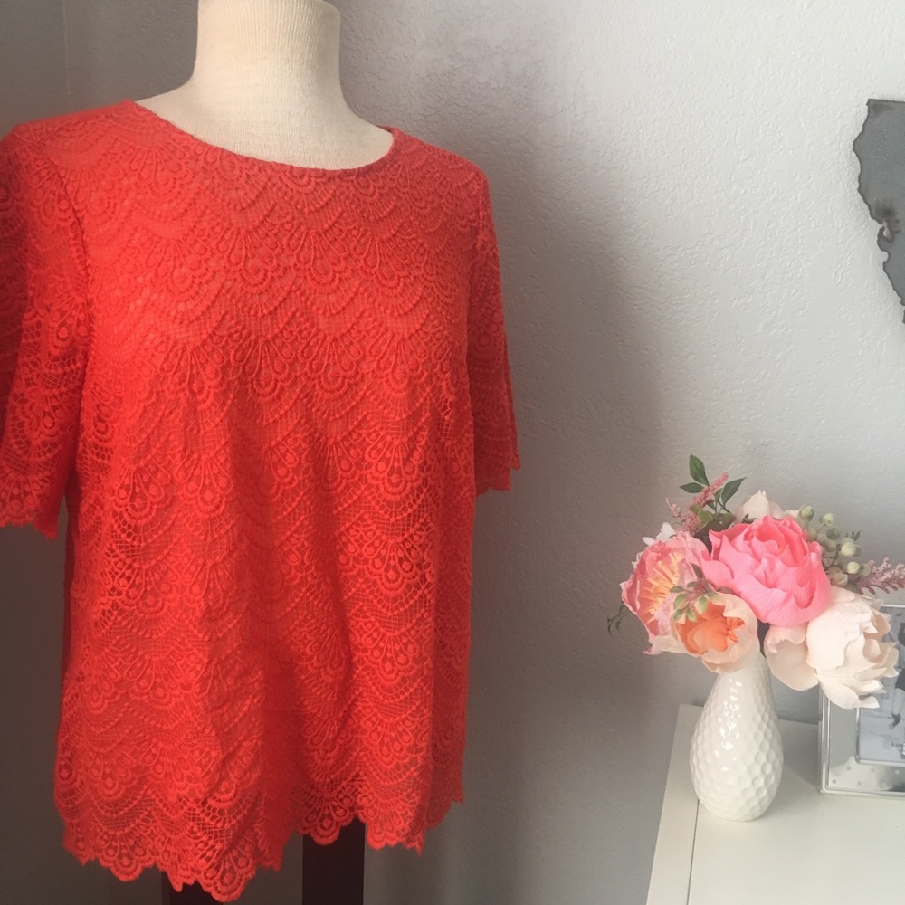J. Crew lace top